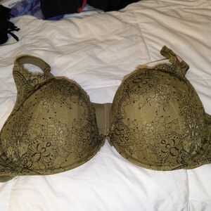 Lane Bryant- Cacique Olive Lace Bra
